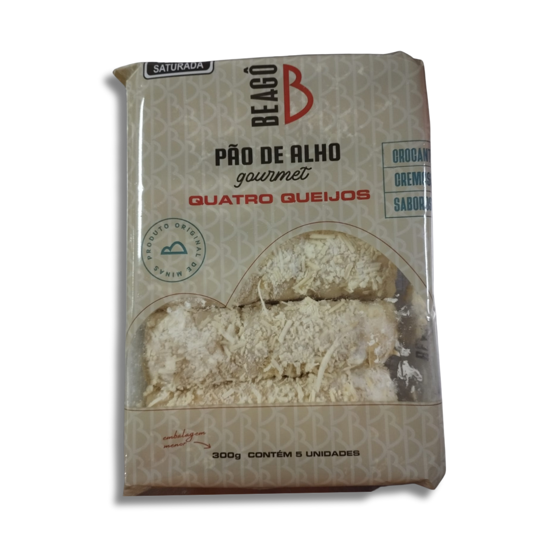PÃO DE ALHO BEAGÔ QUATRO QUEIJOS